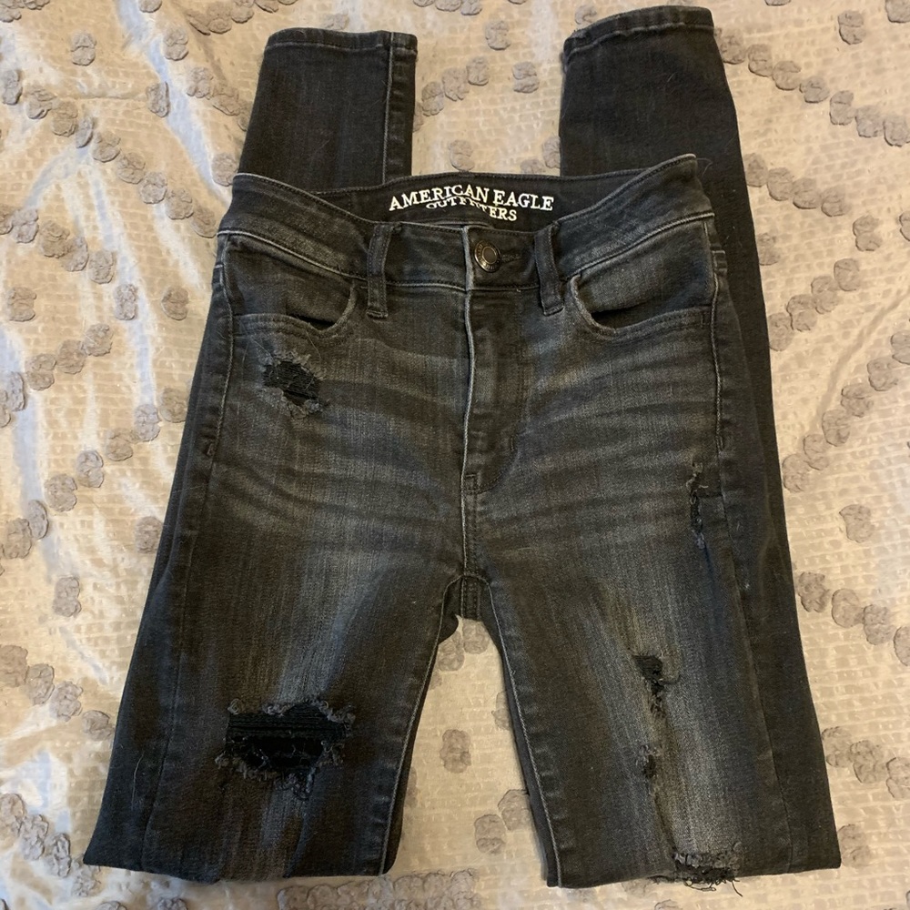 Black American eagle jeans